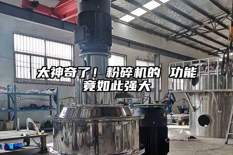 太神奇了！粉碎機的 功能竟如此強大